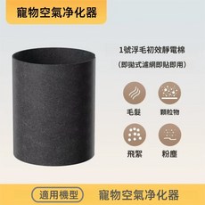 寵物空氣清淨機 寵物專用除浮毛空氣淨化器, KJ290專用靜音棉*3, KJ290專用靜音棉*3