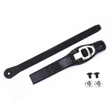 조절벨트 스노우보드 부속 스트랩 발목 조절장치 조절기, 1개, 실버 버클 1줄 블랙 끈포함