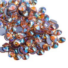 [Beadsland]비즈랜드 핫픽스 라인석 공예 의류 DIY 장식용 - 샴페인AB, 288개, 샴페인AB,SS30,6.3-6.5mm