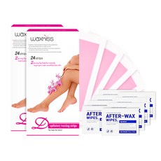 왁스키스 왁스스트립 48매 팔 다리 제모 셀프왁싱, 48개, 1ml