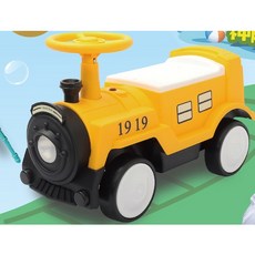新安琪兒小火車噗噗可愛滑步車, 1個, 黃色
