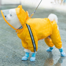 강아지비옷 중형견우비 반려견우비 강아지 우비 방수 레인코트, 1마우스강아지우비-M, 1개