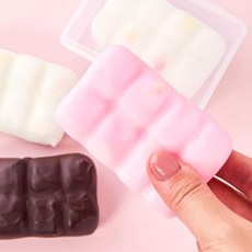 초코 왁뿌 말랑이 3종 세트 왁스뿌시기 스트레스볼, 3개, 오리지널+딸기+화이트