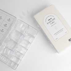 썸머피치 이지핏 코핀 네일팁 240p 세트, 1개, 클리어