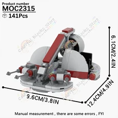 인터스텔라 스타 배틀 영화 시리즈 AAT 탱크 성인 MOC 빌딩 블록 세트 DIY 모델 조립 브릭 장난감 어린이, 15 MOC2315