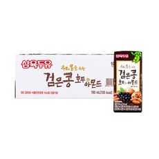 삼육두유 검은콩 호두와 아몬드, 190ml, 24개