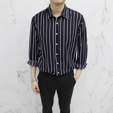 ADORE CLASSIC Charle 5 色條紋半合身自然休閒襯衫