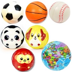 탱탱볼 스펀지공 공 굴리기 소프트 볼 촉감 놀이 어린이 선물 공놀이 지구공 야구 애니멀, 3-2. 애니멀 / 소형 / 원숭이