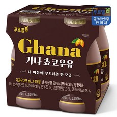 푸르밀 가나 초코우유, 225ml, 24개