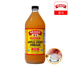 [공식]브래그 애사비 애플사이다비니거 유기농 사과식초(속캡증정), 946ml, 1개