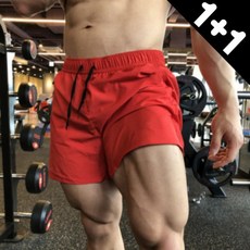 남자 러닝 반바지 헬스 트레이닝 운동 스포츠 3부 2장