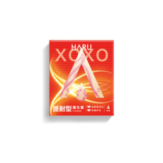 HARU 含春 XOXO Long Lasting 提耐型保險套 衛福部核准麻醉劑添加, 1個, 4個裝