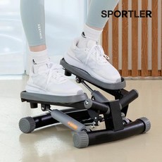 eTV 스포틀러 스텝퍼 트위스트 실내 유산소 가정용 운동 기구 계단 오르기 걷기 파워 워킹, 선택완료, 화이트