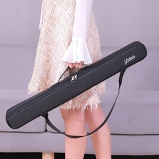 대금 케이스 파우치 피리 단소 케이스 휴대용 단소 가방 2개수납 국악기 액세서리 악기 악기 수납 2개 국악기 다중 악기 수납 제품 고급형, 1.검정 2개 60cm 디럭스백