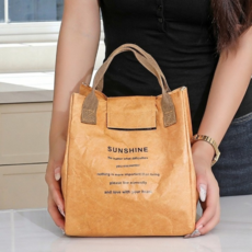 가나다라 캠핑 피크닉 보온보냉백 런치백 도시락가방, 브라운