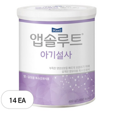 매일유업 앱솔루트 아기설사 분유, 400g, 14개