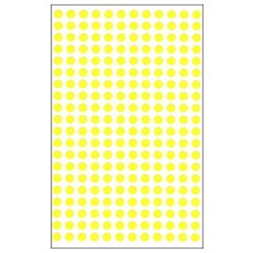 원형스티커 분류라벨 지름5mm 7매입 노랑 303-3Yr1d5+1FLF