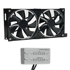 RV 냉장고 환기 팬 5.5인치 12V 냉각 수동 및 자동 모드 빠른 속도 조절기 5년 보증