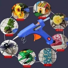 손뜨개 꽃다발 뜨개질 키트 튤립 기념일 선물 장식용, 글루 건, 1개