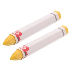 왁스 펜슬 마크 펜 마커 타이어 마킹 자동차 용품 크레용 수리 흰색 2 개, 한개옵션2, 한개옵션1, 01 Yellow