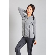 리나라인 여성용 요가복 YJK04-백라인후드집업