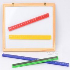 [에썸] 2P 컬러 자석자 19CM 29CM 19CM 자석수평자