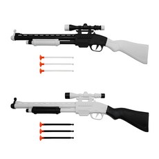 2500스피드건 다트총 블랙&화이트, 1개