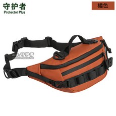 釣友俱樂部 路亞包 斜挎單肩防水背包, 橘色