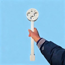 콘센트 확장 플러그 벽 콘센트 소파 침대 옆 책상, 하얀색