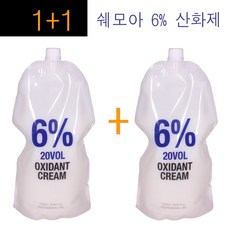 1+1구성~ 해든 쉐모아 옥시던트 크림 6% 산화제 1000ml 염색약2제 쉐모아 산화제 정품, 2개, 1L