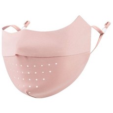 透氣防紫外線護脖防曬面罩, 粉膚, 1個