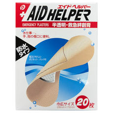 POCKET普可 日本製 防水透氣OK繃 黏性繃帶 舒適貼繃 救急絆創膏, 1個, 20個裝