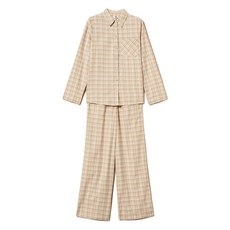 트윈셋 매니쉬 체크 파자마 하의 앤 탑