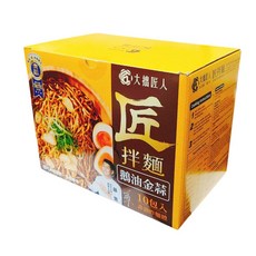 大拙匠人 拌麵 鵝油金蒜 10包入 非油炸 麵體, 1박스