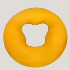 실리콘 마사지 경락 베드 얼굴 안면 베개 안면베개 얼굴베개 엎드리는베개, 1개, 옐로우