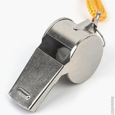 매일발견 호루라기 금속제 휘슬 등산용 휘슬 재난 대비용 훈련용 호각