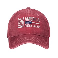 MEENA Ultras MAGA 모자 Make America Godly Again 남성용 야구 트렌디한 레드 원 사이즈 레드 149824