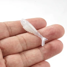 SUNMILE 20pcs 낚시 소프트 미끼 웜 인공 미끼 3.6cm/0.8g 바위 낚시 Wobblers Leurre Souple 미끼 철갑상, 03 COLOR 06