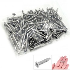 아이베란다 스텐 SUS401 피스 접시머리 나사 못, 100개