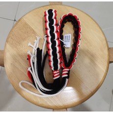 무에타이 머리띠 머리 헤어밴드, 블랙 화이트 레드 암밴드, 1개