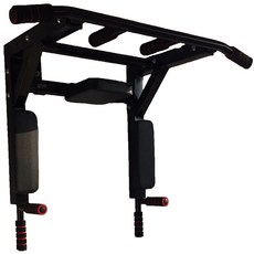 1313健康館 可拆卸多功能牆上單槓 家用室內引體向上器, 黑色