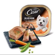 Cesar 西莎 牛肉 精緻風味餐盒, 100g, 24個, 野菜燉雞