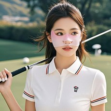 熱銷新品 防曬貼臉部高爾夫臉貼戶外運動保護面部皮膚眼角貼遮陽潮款打網球, 漸變砂焦粉,均碼, 1個