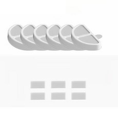 Wantech 小白鯨無線飲水機專用濾芯 濾芯3入+過濾棉3入, 配件白色, 1套