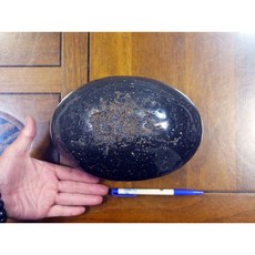 能量礦石 拋光印尼隕石 Agni Manitite 火山玻璃 4426.5克 俗稱印尼天狼星 烈火石 黑隕石 黑曜, 4.427kg