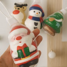 토이랄라(4p) 크리스마스 스퀴시 오너먼트 말랑이 트리 산타 눈사람, 랜덤