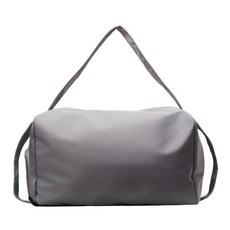 極簡風旅行袋 女ins新款大容量游泳健身包 學生上課包, 灰色,【加厚面料  獨立鞋倉】, 1個