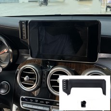 테라모 벤츠 C클래스 핸드폰 디스플레이 거치대 송풍구 마운 W205 W206 X254 GLC CLE, C클(15~18)/GLC(16~19) 스크린마운트, 1개