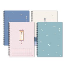 아이비스 한문 스프링노트 40매 10칸 10줄 학습공책 아이비스초등노트, 랜덤1개