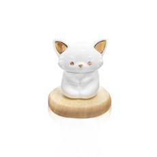 打坐小動物寵物骨灰罐 骨灰紀念 狗狗 貓咪 兔子 寵物骨灰罈 家中安放, 1個, 狗狗尖耳